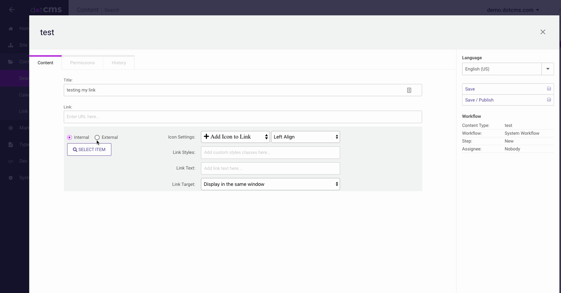 Custom Field: Linking to different Content